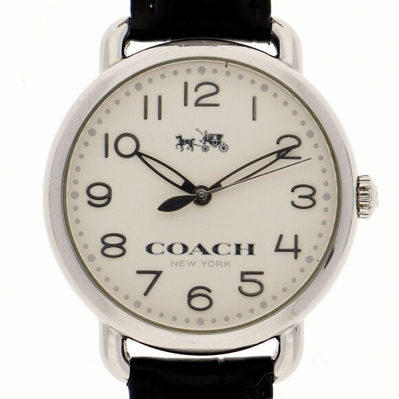 COACH Watches 14502267 CA97.7.14 Stainless Steel/leather Quartz - Picture 1 of 8